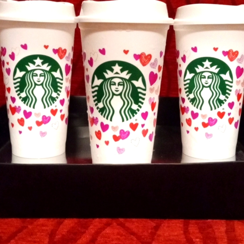Valentine Starbucks change color sippers
